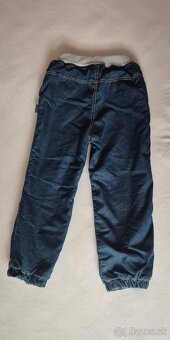 Zateplené detské rifle/nohavice 110 - 5