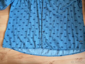 Riflova košeľa 46/XL TchiboBavlnená riflova košeľa Tchibo, v - 5