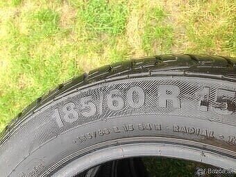 Predám Letné pneumatiky 185/60 R15 4kuso majú cc 7-3mm - 5