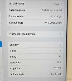 Predám iPad 6. gen 128 GB s Apple Pencil 1. gen - 5
