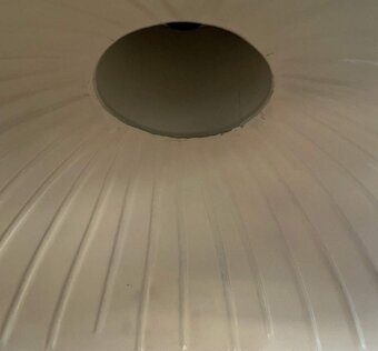 Stará závesná kovová lampa - 5