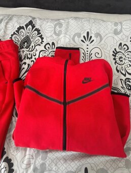 Nike tech fleece červený M - 5