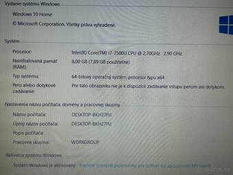 LENOVO V310 - INTEL i7, 8GB RAM, 120GB SSD. INTEL HD - 5