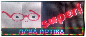 Farebná svetelná LED reklama panel displej 103x45cm - 5