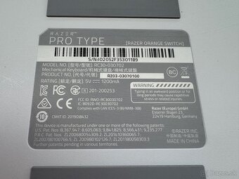 Mechanická klávesnica Razer Pro Type US biela - 5