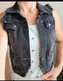 TallyWail Džínová vesta nová XS/S - 5