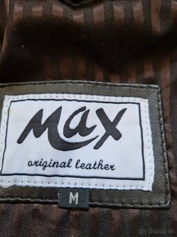 Pánská kožená bunda Max velikost M pravá kůže - 5