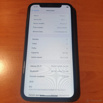 iPhone 11 64GB čierny 9O% baterka pekný zachovalý stav - 5