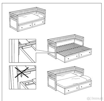 Rozkladacia posteľ IKEA - 5