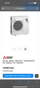 Predám nástennú 5kw klimatizáciu Mitsubishi Mr.Slim - 5