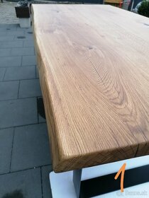 Predám  masívny dubový stôl - 5
