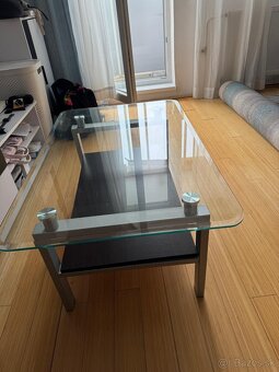 Sklenený konferenčný stól 1m x 0,6m - 5