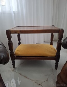 Kožená suprava + stolík - 5