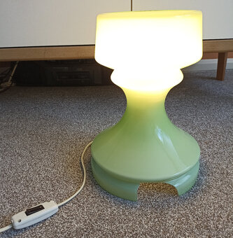 Retro skleněná lampa věž – Ivan Jakeš, Osvětlovací sklo - 5