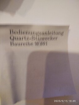 Retro stolové hodinky zn. Peter - 5