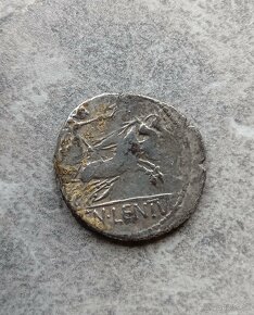 Rímska antická minca denarius Republika - Lentulus 88 p.n.l. - 5