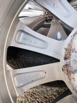 4ks alu disky orig. Vw 5x112 R17 pneu dojazd - 5