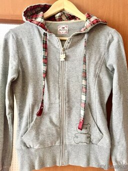 Dámska sivá mikina s nápisom - 5