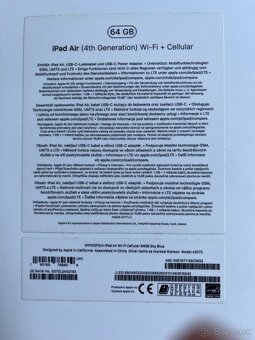 iPad Air 4 ✅ 10,9” displej | 64 GB | Wi-Fi/4G (Cellular) - 5
