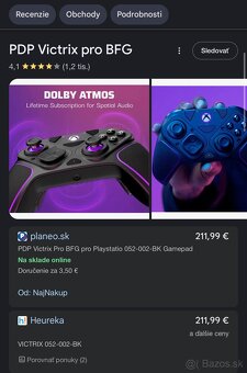 Playstation 5 Victrix PRO BFG - herný ovládač - 5