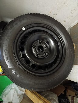 Predám zimné pneumatiky Michelin Alpin na diskoch - 5