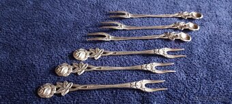 Investičné Striebro–miska+vidličky na olivy–Nemecko-162,4g - 5