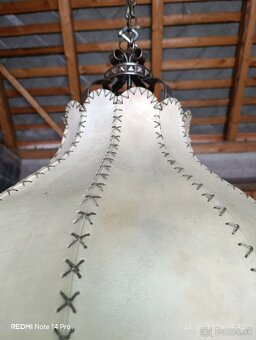 Plafónová lampa -koža - 5