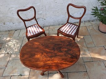 cajovy set, stolik + 4 stolicky - 5