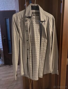 Pánska šedá košeľa - 5