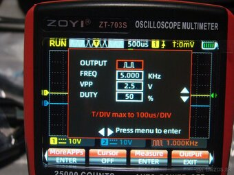 Skopometer ZOYI ZT-703S, 2ch 50Mhz - 5