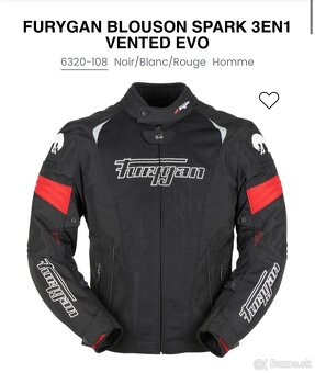 Furygan blouson spark 3v1 vented evo XL - 46/48 - 5
