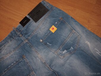 dsquared2 pánske rifľové kraťasy - 5
