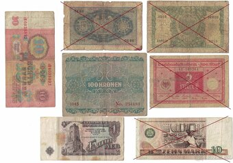 Zbierka bankoviek po 2 eura a 3eur - rôzne - 5