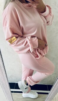 Damska talianska velurova suprava babypink - 5