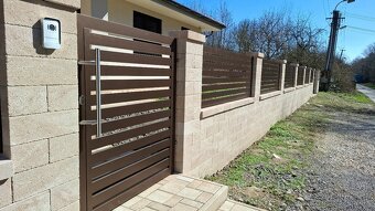 hlníkové ploty brány,posuvné brány,zábradlia pergoli - 5