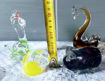 Sklenené dekorácie - zberateľské - 5