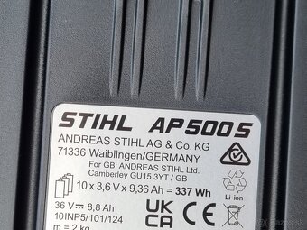 Stihl baterie ap 500 s original rok 2025 - 5