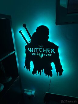 LED dekoracia na stenu Witcher wild hunt - 5