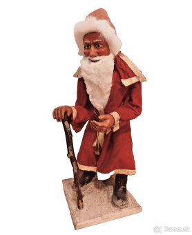 Starožitná kývačka na hlavu Santa Clausa +67 cm+ okolo roku - 5