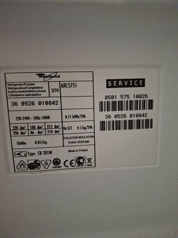 Whirpool Chladnicka - 5