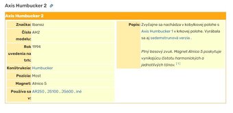 Snímače Ibanez AH1 + AH2 - 5