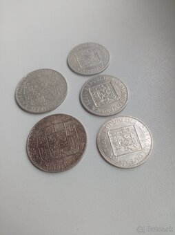 Striebro - Československo Kčs - koruna - prvá republika - 5
