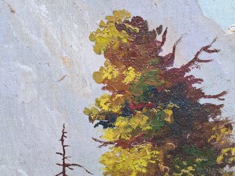 Starý obraz maľba na plátne - 5