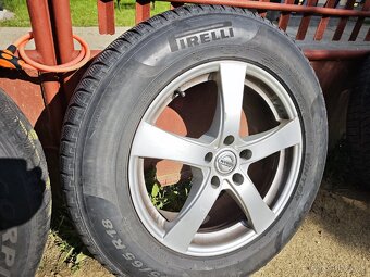 Alu disky 5x114.3 so zimnými pneumatikami 235/65 R18 - 5