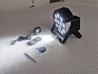 4ks Batériové led par RGBW reflektory na diaľkové + Taška - 5