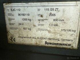 El. vysokozdvižný vozík Jungheinrich EJC 112 duplex 250 ZT - 5
