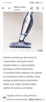 Tyčový akumulátorový vysávač Electrolux - 5