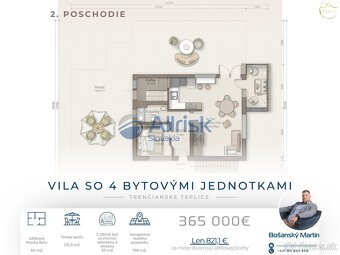 VILA so 4 bytovými jednitkami v kúpeľnom meste Trenčianske T - 5