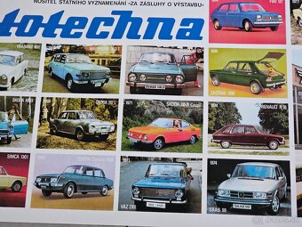 plakát mototechna motokov Volha škoda fiat tatra trabant VAZ - 5