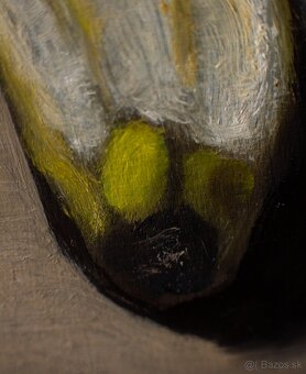 Zátišie s banánom - tradičná olejomaľba - 5